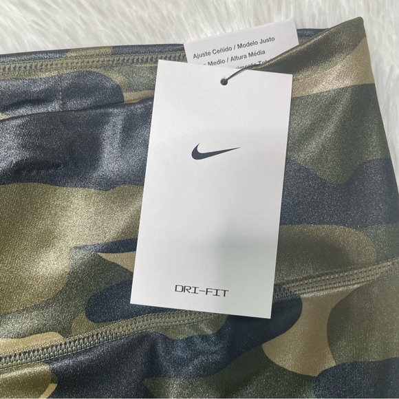 New Nike Dri-FIT One Women's Mid-Rise Camo Leggings DD4559-222 Sz Lg - Picture 3 of 8